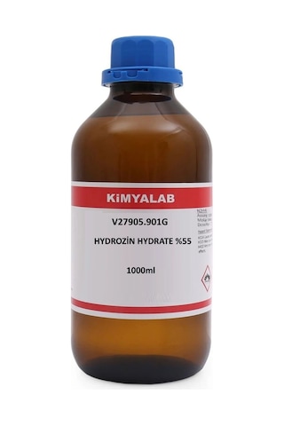Kimyalab Hidrazin Hidrat %55 1L Cam Şişe Hydrazin Hydrate
