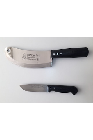 Soğan Satırı ve Üzüm Bıçak - Kokoreç Satırı - Furkan Soğan Satırı Siyah