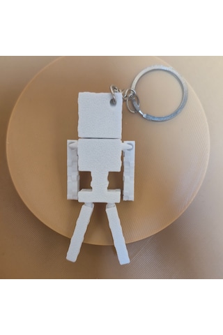 3dfuryam Minecraft Hareketli Skeleton Anahtarlık