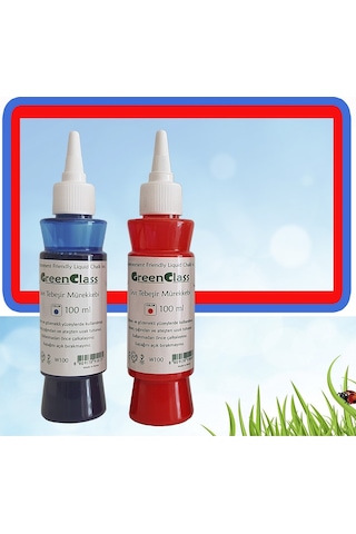 Green Class Mürekkep Seti- Kırmızı-Mavi Green Class Mürekkep Seti- Kırmızı-Mavi