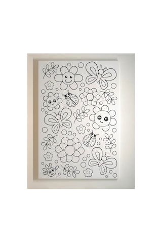 6 Adet 25 X 35 Cm Uv Baskılı Tuval Boyama Seti Boyasız Fırçasız S