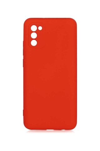 Samsung Galaxy Uyumlu A02s Kılıf Içi Kadife Kamera Korumalı Lansman Silikon Koyu Pembe + Nano Cam Col3697-mara462