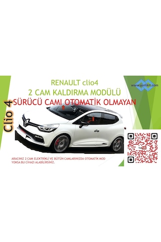 Renault Clio4 2 Li Cam Kaldırma Kiti Sol Camı Otomatik Olmayan
