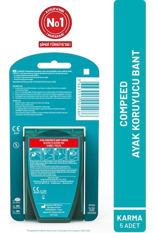 Compeed Acıyı Hızla Hafifleten Hidrokolloid Ayak Koruma Ve Yara Bandı Karma Set