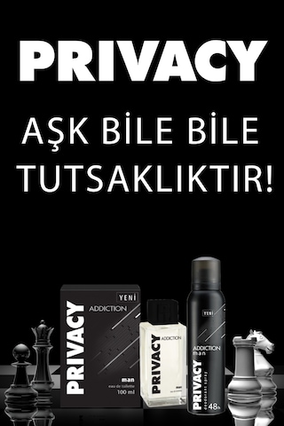 Privacy Addiction Erkek Parfüm EDT 100 ML + Erkek Sprey Deodorant 3 x 150 ML