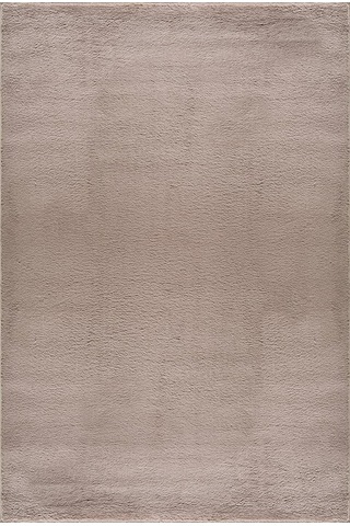 Düz Kahverengi Peluş Halı - Kaymaz Tabanlı, Yumuşak Dokulu, Makinede Yıkanabilir, Salon & Oturma Odası İçin - 1 Çok Renkli