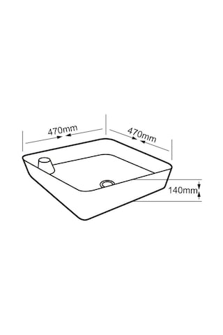 Eva Banyo Lena E-4620 Tezgah Üstü Porselen Lavabo