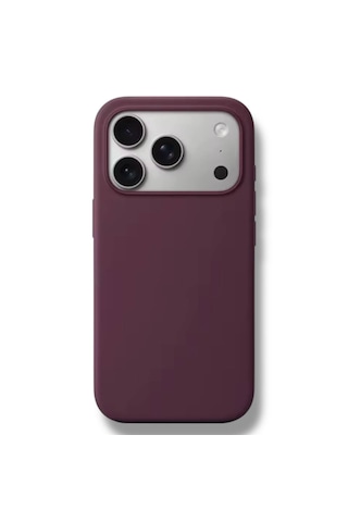Apple Uyumlu iPhone 17 Pro Kılıf Kamera Çıkıntılı Yumuşak Silikon İçi Kadife Lansman Kapak . Bordo
