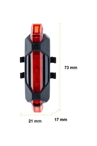 Usb Şarj Edilebilir Parlak Bisiklet Led Lamba Su Geçirmez Güvenlik Uyarı Arka Lamba Işığı Beyaz
