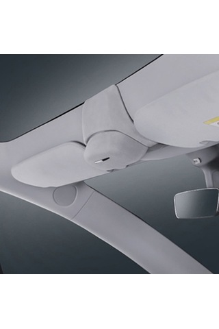 Moly Tesla Model 3 İçin Gri Plastik Gözlük Kutusu - Kolay Montajlı Araç İçi Saklama Kutusu