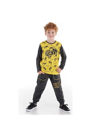 Denokids Mushi Explore Africa Erkek Çocuk Jogger Takım Çok Renkli
