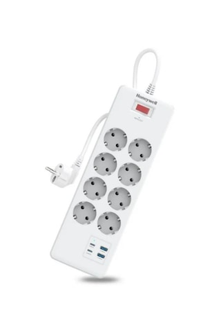 Honeywell Akım Korumalı Priz 8li 2xtype-c 2xusb-a Hc000052
