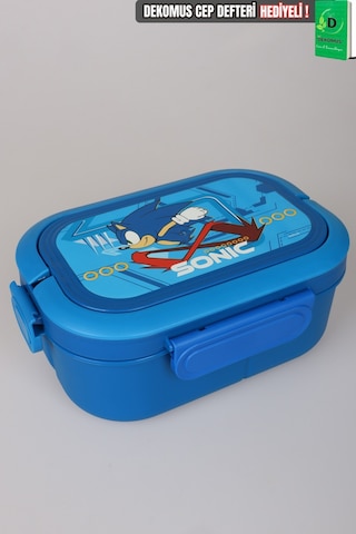 X Dekomus Lisanslı Sonic 3 Bölmeli Beslenme Kabı / Lunch Box Altın