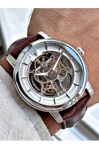 Tı-591f Tıger Otomatik Çelik Erkek Saati Metalik
