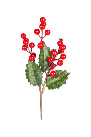 Yılbaşı Çiçeği Pike Berry Kırmızı-yeşil 30 Cm.