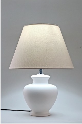 Hydria Abajur, Table Lamp, Yükseklik H40 X Çap Ø30 Cm Beyaz