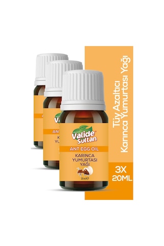 Valide Sultan Tüy Azaltıcı Karınca Yumurtası Yağı 3 x 20 ML