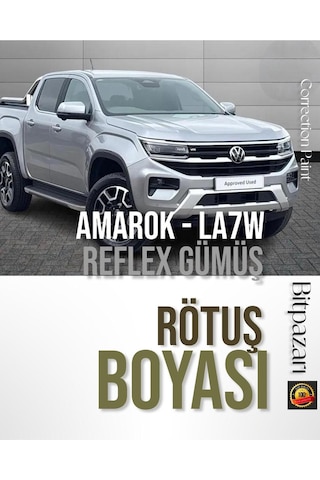 Vw Amarok Reflex Gümüş La7w Uyumlu Profesyonel Çizik Ve Taş İzi  Rötuş Boyası 25ml.