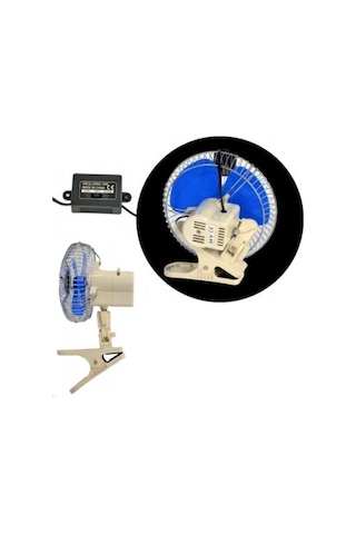 24V Araç İçi Soğutucu Vantilatör Fan 10 İnç Ağır Vasıta Uyumlu Mandallı 25cm Serinletici Pervane Çakmaklık Girişli Ayarlanabilir Döner Başlıklı