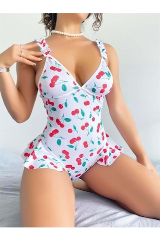 Lisinya Vişne Desenli Body Görsel