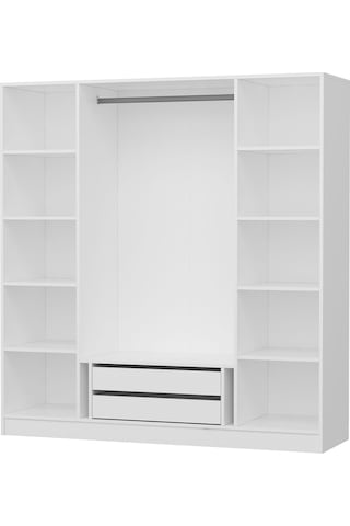 Minar Kale 180cm Giyinme Dolabı Beyaz - 210cm Beyaz