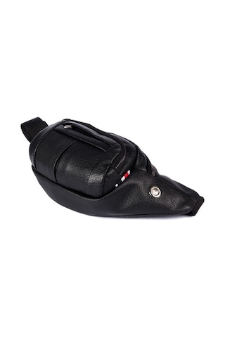 Newish Polo Newısh Polo Accessorıes Unisex Suya Dayanıklı Vegan Soft Deri Siyah Kulaklık Çıkışlı Omuz Ve Bel Çantası Siyah