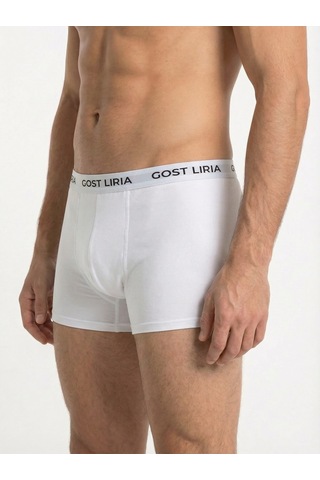 Gost Liria -bare Erkek Boxer 5 Li Paket -beyaz Beyaz