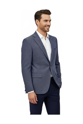 Erkek Tek Spor Ceket Çift Yırtmaçlı Bgl-st04980 İndigo