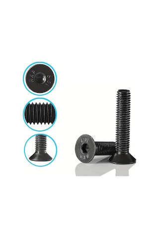 Venoa Hic100 Havşabaş İmbus Civata Seti M6 Çantalı 100 Parça Diğer