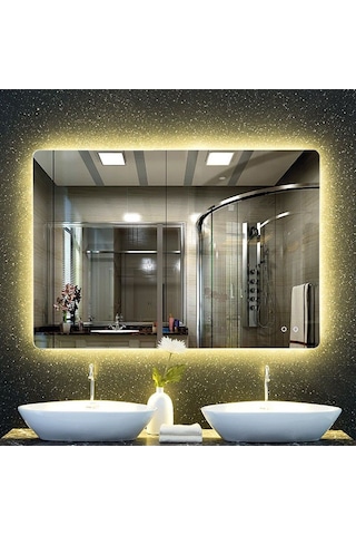 B051 Brat 80x100 Buğu Çözücülü Dokunmatik Led Ayna