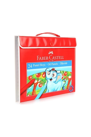 Faber-castell Taşınabilir Çantalı Pastel Boya Seti, 24 Renk, Yumuşak Ve Rahat Kullanım, Canlı Renkler, Kağıt Ve Genel