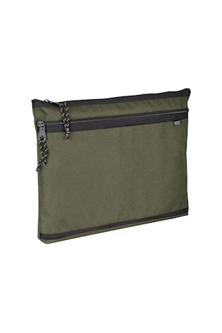 Jacbag Dual Zip Folder -iki Bölmeli Dosya Çanta A4 Dual Zip Folder-haki Tek Renk