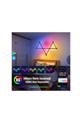 Shaped Rod Şekil Verilebilir Argb Led Çubuk 9 Lu Beyaz