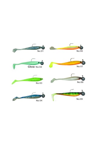 Captain Dagi Duck Shad 9cm +jig Head 17gr Modifiyeli Hazır Silikon Yapay Yem