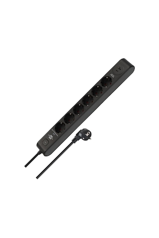 Brennenstuhl 6 Soketli 13.500a Akım Korumalı Priz + 20w Type-c Pd & 20w Usb-a Hızlı Şarj 2 Metre 2 m