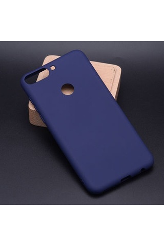 Huawei Y7 2018 Kılıf Esnek Yapılı İnce Slim Silikon Kapak Ryc/premier Lacivert