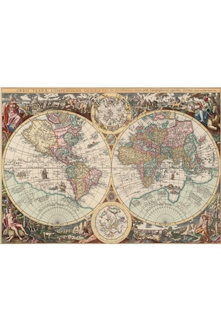 Puzmooyuncak Art Puzzle 260 Parça Dünya Haritası Puzzle (48X34 Cm)