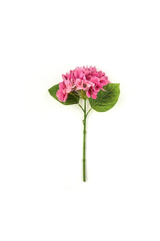 Hortensia Tek Dal Yapay Çiçek Açık Mor