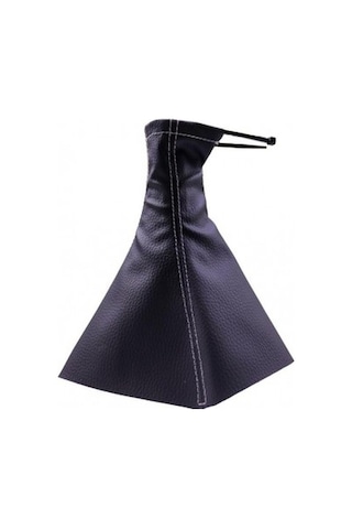 Toyota Auris 2007-2012 Uyumlu Vites Körüğü Siyah Deri Gri Dikiş