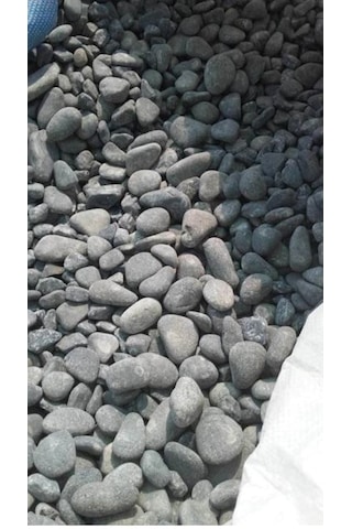 Siyah Dolomit Taşı 3 KG 4-6 CM Bahçe Taşı Siyah Bazalt Taşı