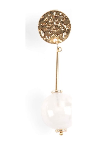 İnci Ve Gold Detaylı Küpe W26kup005 Uw26kup005100 çok renkli