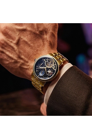 Earnshaw Es-8309-33 Erkek Kol Saati Altın