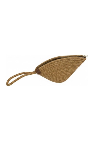 Efw Rome Handmade Hasır Clutch Çanta Krem