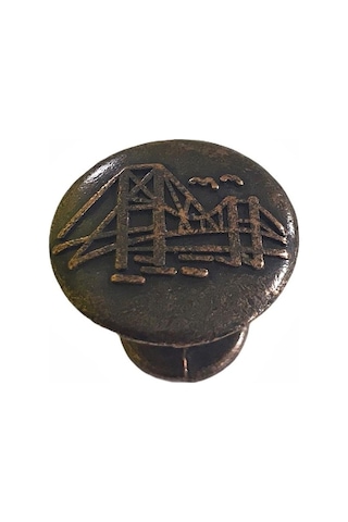 Eymenyapimarket Mobilya Dolap Kulp Düğme Eskitme Tek Vidalı Bakır