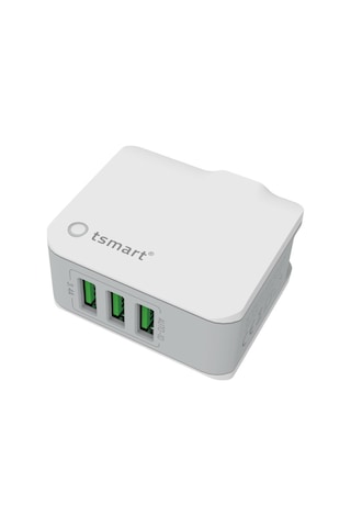 Tsmart iphone Uyumlu Şarj Kablolu 3 Usb Seyahat Şarj Seti