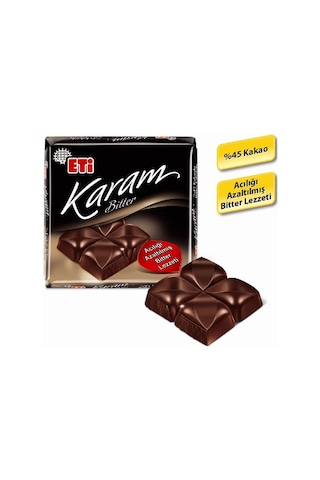 Eti Karam %45 Kakaolu Bitter Çikolata 6 x 60 G