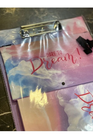 Dare To Dream 3lü Set Pembe Sekreterlik Kalemlik Ve Defter