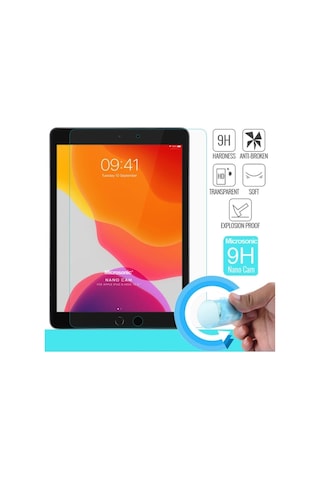 Apple Ipad 10.2'' 8. Nesil A2270-a2428-a2429-a2430 Nano Glass Cam Ekran Koruyucu