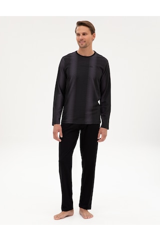 Pierre Cardin Erkek Siyah Pijama Takım 50322637-001 Siyah