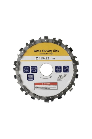 115 Mm Zincirli Ahşap Oyma Diski Zincirli Testere Disk